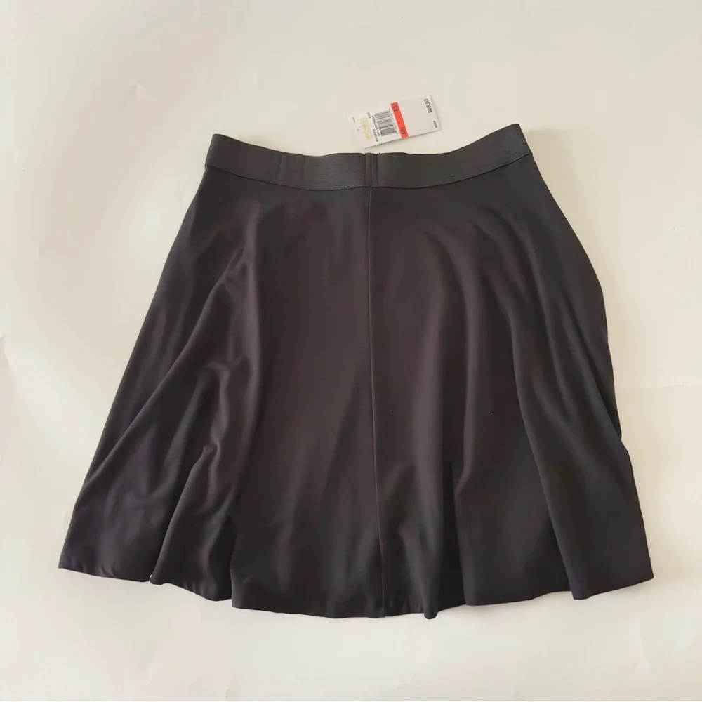 Michael Kors Black Mini Skater Skirt with Elastic Waistband, Women’s Casual XS - Picture 2 of 6